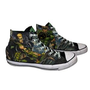Converse‎ x Green Arrow High Top DC Comic Book Shoes Men's Size 12